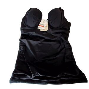 Tommy Bahamas Pearl Low Coverage Black SwimsuitSize XSTP-D • Adjustable tie-back